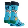 Mens Novelty Funny Animal Crew Socks, Mooo Over, Colorful Dress Cotton Socks Crazy Cool Socks 8-13 view 2