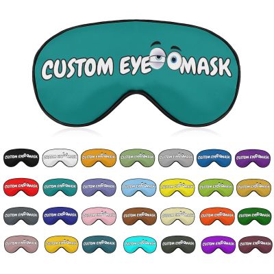 Customizable Gifts for Women and Men,Personalized Photos,Text,Logo,Custom Adjustable Blackout Eye Mask for Sleeping,Home,Plane,Car,Hotel,Office,Outdoors