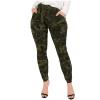 Women's Fashion Tapered Cargo Pants Outdoor Military Camo Jogger Pants Casual High Waist Athletic Cargo Track Pants view 1