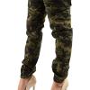 Women's Fashion Tapered Cargo Pants Outdoor Military Camo Jogger Pants Casual High Waist Athletic Cargo Track Pants view 4