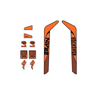 Rock Shox RS-1 Brain Specialized Front Lines Fork Bike Compatible Stickers 29''