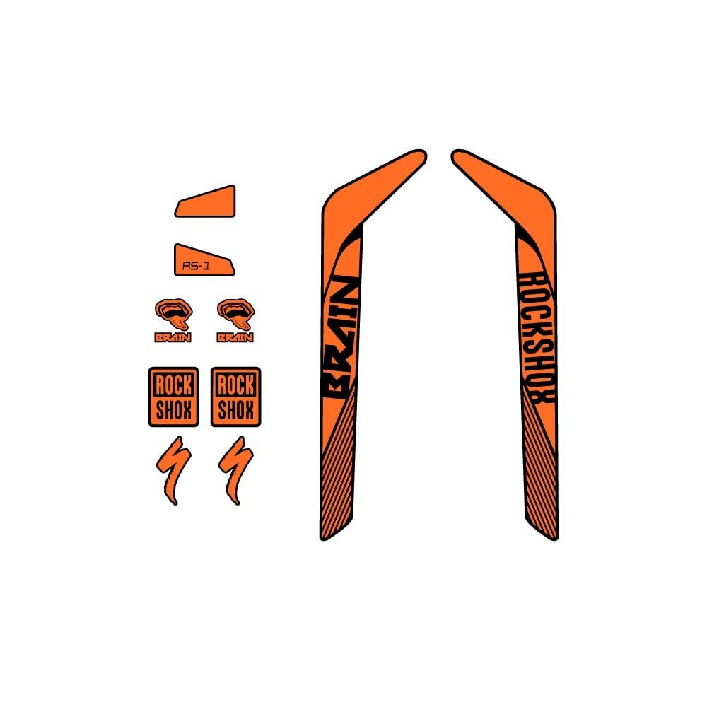 Rock Shox RS-1 Brain Specialized Front Lines Fork Bike Compatible Stickers 29''