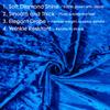 Gardeningwill Unisex 35 Inches Christmas Halloween Party Festival Magic Velvet Hooded Cloak Robe Masquerade Cosplay Costume Blue view 2