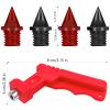 48 Pcs 1/4 inch Carbon Steel Track Spikes Pyramid for Competition, Lighter Weight Spikes Track Shoes with Spike Wrench, Running Shoes Replacement Spike for Track-Field Sprinting or Cross Country view 2