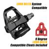 Venzo 4 in 1 Compatible with Peloton, Look Delta & Shimano SPD, Toe Cages Pedals Set with Cage Removal Tool - 9/16 Heavy Duty Sealed Bearings Spindles - for Indoor Fitness Exercise Bike Bicycle view 2