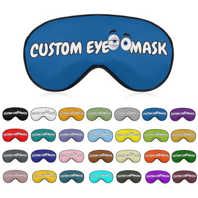 Customized Sleep Mask for Women and Men with Photos,Text,Logo,Single-Sided Printing,Personalized Adjustable Reusable Eye Mask,Mother's Day,Birthdays,Christmas,Valentine's Day Gift