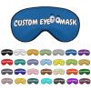 Customized Sleep Mask for Women and Men with Photos,Text,Logo,Single-Sided Printing,Personalized Adjustable Reusable Eye Mask,Mother's Day,Birthdays,Christmas,Valentine's Day Gift view 1