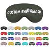 Custom Gifts for Women and Men,Personalized Photos,Text,Logo,Customizable Adjustable Blackout Eye Mask for Sleeping,Home,Plane,Car,Hotel,Office,Outdoors view 1