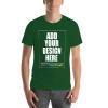Custom T-Shirt Ultra Soft Add Your Text for Men Unisex Cotton T Shirt Green 2XL view 1