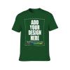 Custom T-Shirt Ultra Soft Add Your Text for Men Unisex Cotton T Shirt Green 2XL view 4