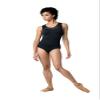 Danz N Motion Womens Jacquard Mesh Tank Leotard 22122A (Black, Large) view 2