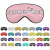 DIY Gifts for Women and Men,Personalized Photos,Text,Logo,Customizable Adjustable Blackout Eye Mask for Sleeping,Home,Plane,Car,Hotel,Office,Outdoors view 1