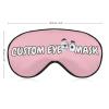 DIY Gifts for Women and Men,Personalized Photos,Text,Logo,Customizable Adjustable Blackout Eye Mask for Sleeping,Home,Plane,Car,Hotel,Office,Outdoors view 2