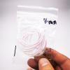 4M Braid Mylar Tube,2/4/6mm Pearlescent Fly Tying Materials,Braided Round Holographic Cord DIY Tool for Fishing Outdoor, White Pearlescent, 4mm view 3
