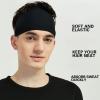 Pilamor Sports Headbands for Men (5 Pack),Moisture Wicking Workout Headband, Sweatband Headbands for Running,Cycling,Football,Yoga,Hairband for Women and Men (White, Brown, Dark Gray, Black, Green) view 2