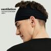 Pilamor Sports Headbands for Men (5 Pack),Moisture Wicking Workout Headband, Sweatband Headbands for Running,Cycling,Football,Yoga,Hairband for Women and Men (White, Brown, Dark Gray, Black, Green) view 4