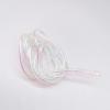 4M Braid Mylar Tube,2/4/6mm Pearlescent Fly Tying Materials,Braided Round Holographic Cord DIY Tool for Fishing Outdoor, White Pearlescent, 6mm view 2