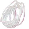 4M Braid Mylar Tube,2/4/6mm Pearlescent Fly Tying Materials,Braided Round Holographic Cord DIY Tool for Fishing Outdoor, White Pearlescent, 6mm view 3
