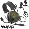 TSVISIONCORE Tactical Headset with U94 PTT Detachable headband and rail adapter,for ARC,Mlok,Team Wendy rail,Airsoft sports(Green) view 1