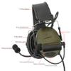 TSVISIONCORE Tactical Headset with U94 PTT Detachable headband and rail adapter,for ARC,Mlok,Team Wendy rail,Airsoft sports(Green) view 4