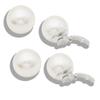4PCS Imitation Pearl Shoe Clips Shoe Buckle Dress Hat Accessories for Bridal Wedding Party Shoe Decoration (16MM) view 1