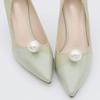 4PCS Imitation Pearl Shoe Clips Shoe Buckle Dress Hat Accessories for Bridal Wedding Party Shoe Decoration (16MM) view 3