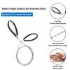 Bivethoi 3 Pack Stainless Steel Wire Saw Emergency Saw Kit, Camping Wire Saw Mini Backpacking Saw, Cable Cutting String Bone Rope Saw, Travel Chainsaw for Wood Cutting Hiking Hunting (Wire Handle) view 3