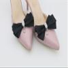 2PCS Bow Knot Shoe Buckle Rhinestones Crystals Shoe Clips Wedding Shoe Decoration Charms DIY Crafts Findings Accessories Shoes Bag Package Accessories (Black) view 2