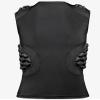 TUOYR Padded Compression Shirt Chest Protector Heart Guard Sternum Protective Sleeveless Vest for Football Baseball Lacrosse and Goalies - Youth & Adult Sizes Black-White view 3
