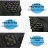 TUOYR Padded Compression Shirt Chest Protector Heart Guard Sternum Protective Sleeveless Vest for Football Baseball Lacrosse and Goalies - Youth & Adult Sizes Black-White view 4