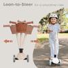 MomnLittle Kick Scooter for Kids Ages 3-10 (White) 3 Wheeled with LED Light-Up Wheels CPSC Certified Foldable and 4 Height Adjustable Toddler Scooters for Boys Girls view 3