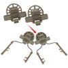 TSVISIONCORE 1Pair COMTA Tactical Headset Helmet Adapter Suspension Accessories for Team Wendy Rail 3.0,COMTA Headset(Tan) view 3