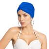 Summer Spandex Swimming Cap Non Waterproof Bathing Anti-Slip Elastic Pool Gym Underwater Water Sports Turban Comfortable Swim Hat Wrap view 3