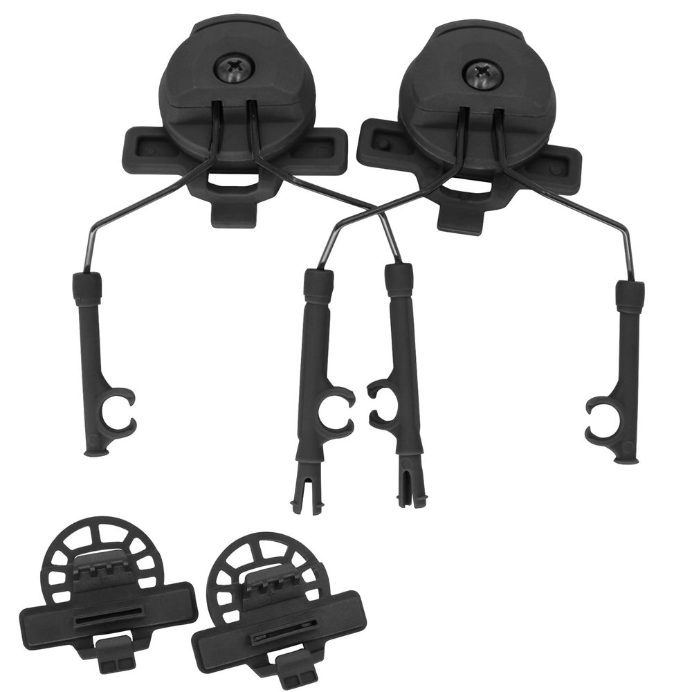 TSVISIONCORE 1Pair COMTA Tactical Headset Helmet Adapter Suspension Accessories for Team Wendy Rail 3.0,COMTA Headset(Black)