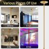 Yaheetech Stripper Dance Pole Spinning Static Dancing Pole Portable Removable for Home Club Bar Gym 44.5-108.3 Height Adjudtable & Weight Capacity 500lb - Gold view 2