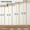 Yaheetech Stripper Dance Pole Spinning Static Dancing Pole Portable Removable for Home Club Bar Gym 44.5-108.3 Height Adjudtable & Weight Capacity 500lb - Gold view 4