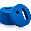 4 Pcs Water Exercise Discs Weights for Pool Exercise Set EVA Foam Water Aerobic Equipment Hand Held Swim Disc for Pool Aerobics Fitness, 7.1 Inches in Diameter (Blue) view 1