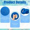 4 Pcs Water Exercise Discs Weights for Pool Exercise Set EVA Foam Water Aerobic Equipment Hand Held Swim Disc for Pool Aerobics Fitness, 7.1 Inches in Diameter (Blue) view 4