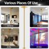 Yaheetech Professional Stripper Pole Spinning Static Dancing Pole Portable Removable 45mm Dance Pole Kit for Exercise Club Party Pub Home w/Tools - Gold view 2