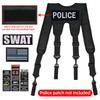 KUNN Tactical Suspenders Law Enforcement Police Harness for Duty Belt with Padded,Patch and Key Holder,XL view 2