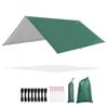 Yescom Hammock Rain Fly Waterproof Tent Tarp, 210D Oxford, UV Protection and PU3000mm Lightweight Shelter Canopy Including Accessories for Camping, Backpacking and Outdoor Adventure (Green-10x10FT) view 1