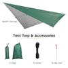 Yescom Hammock Rain Fly Waterproof Tent Tarp, 210D Oxford, UV Protection and PU3000mm Lightweight Shelter Canopy Including Accessories for Camping, Backpacking and Outdoor Adventure (Green-10x10FT) view 2