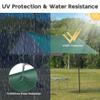Yescom Hammock Rain Fly Waterproof Tent Tarp, 210D Oxford, UV Protection and PU3000mm Lightweight Shelter Canopy Including Accessories for Camping, Backpacking and Outdoor Adventure (Green-10x10FT) view 4