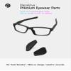 PapaViva Replacement Nose Pad for Oakley Hall Pass OO9203 /Holston OO9334 - Black Euro Fit Standard view 2