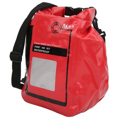 5L Outdoor PVC Roll-Top Sling Backpack, Survival Storage Bag with Adjustable Shoulder Strap for Travel, Camping, Mountaineering