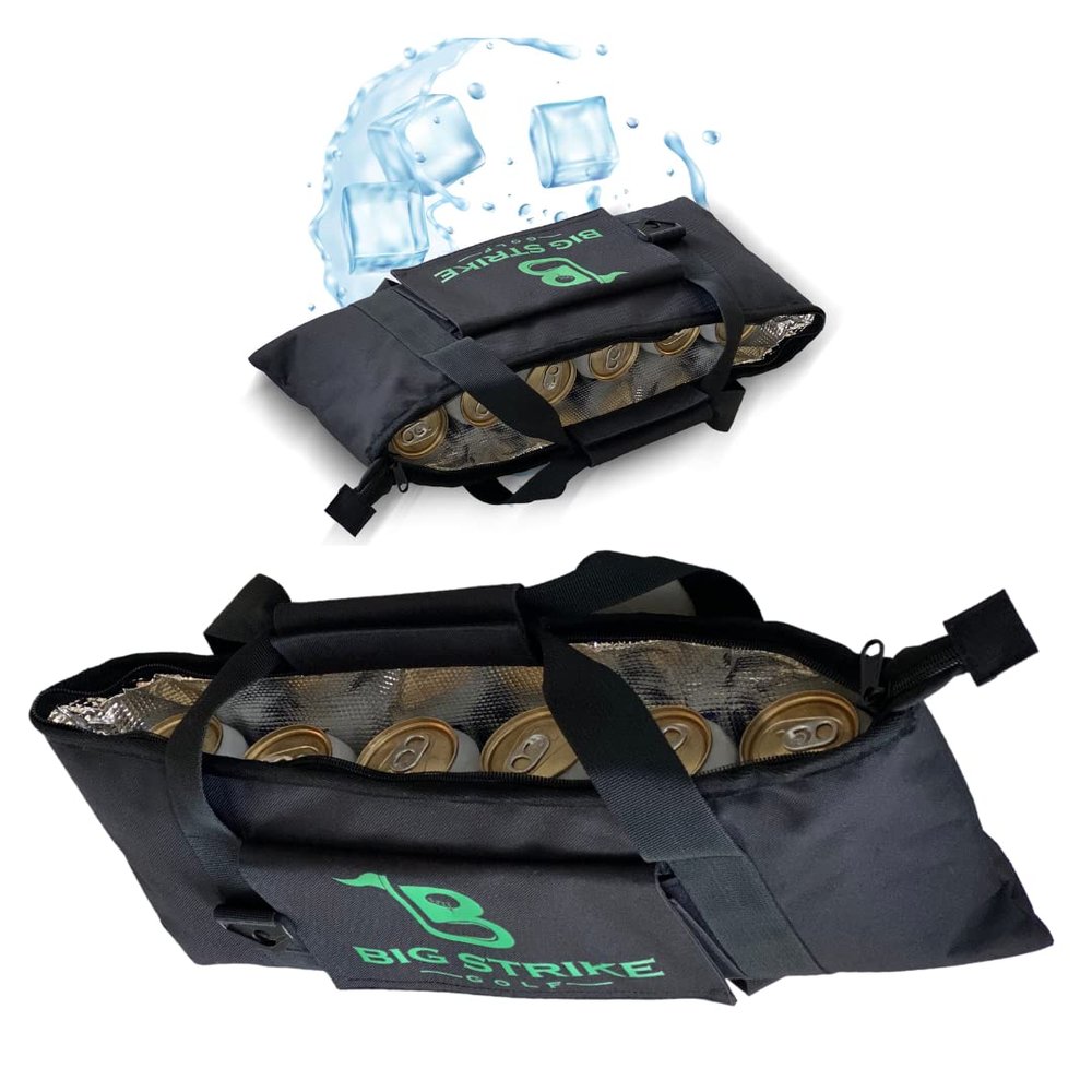 Big Strike Golf Cooler for Golf Bags - Fits 6 Cans, Keeps Beers Ice Cold, Slides Into Side Pocket