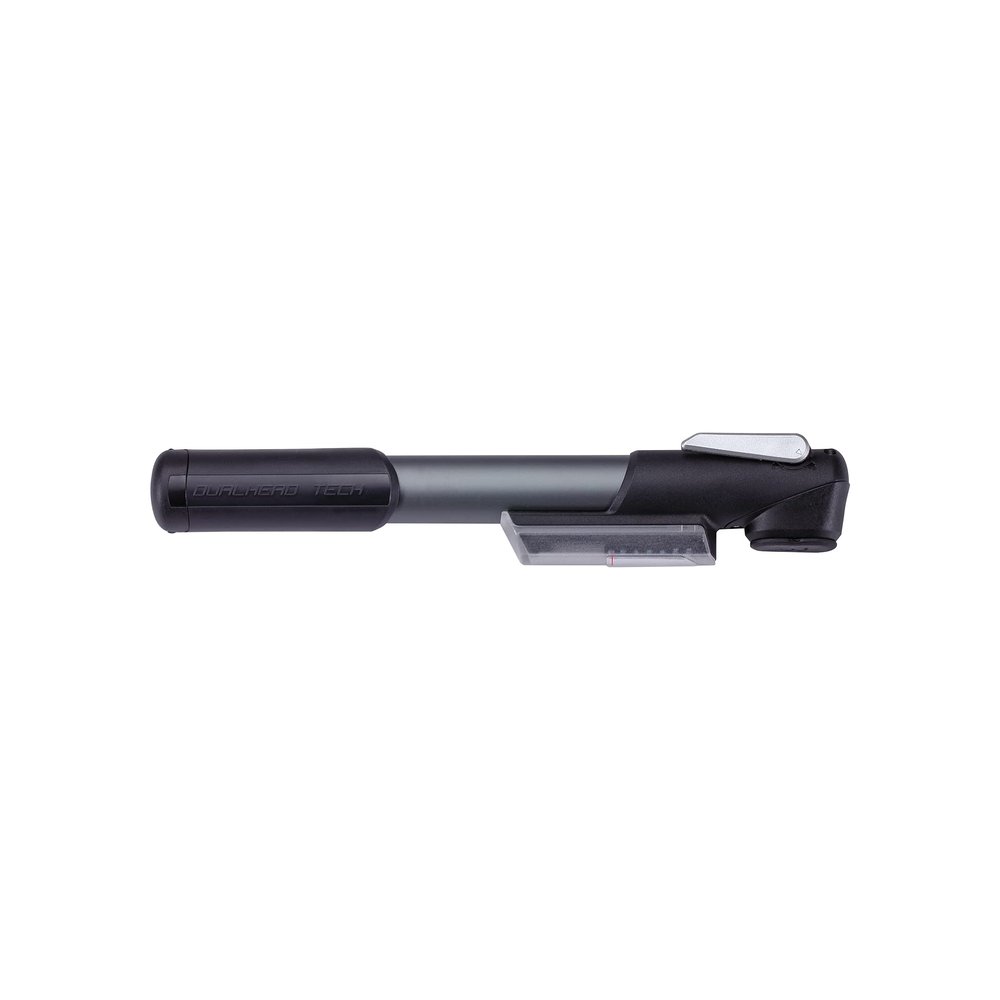 BBB Cycling Mini Pump Lightweight Integrated Pressure Gauge Dualhead Thumblock Lever System T-Handel WindGun S BMP-57, Black, 250 mm