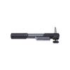 BBB Cycling Mini Pump Lightweight Integrated Pressure Gauge Dualhead Thumblock Lever System T-Handel WindGun S BMP-57, Black, 250 mm view 3