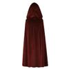 Regenboog Kids Velvet Cape with Hood,23.6inch,Brown Cloak for Kids,Short Velvet Cape Women view 3