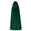 Regenboog Kids Velvet Cape with Hood,Green Cloak Kids,Costume Cape Child,Halloween Costume Cloak,Christmas,Renaissance,Witch,Wizard,Mardi Gras,Size S,23.6inch view 3